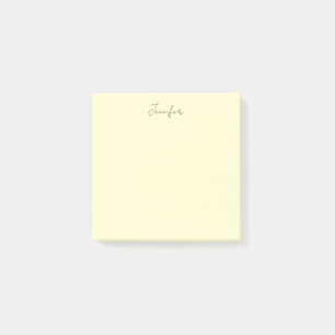 Bloco De Notas Cor elegante minimalista moderno simples nome