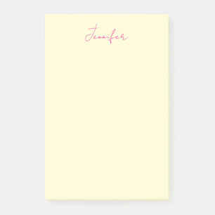 Bloco De Notas Cor elegante minimalista moderno simples nome