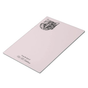 Bloco De Notas Cor feita sob encomenda do desenho do gato de gato