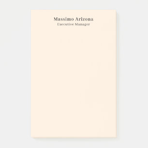 Bloco De Notas Cor Ivory Minimalista Moderno Profissional Simples