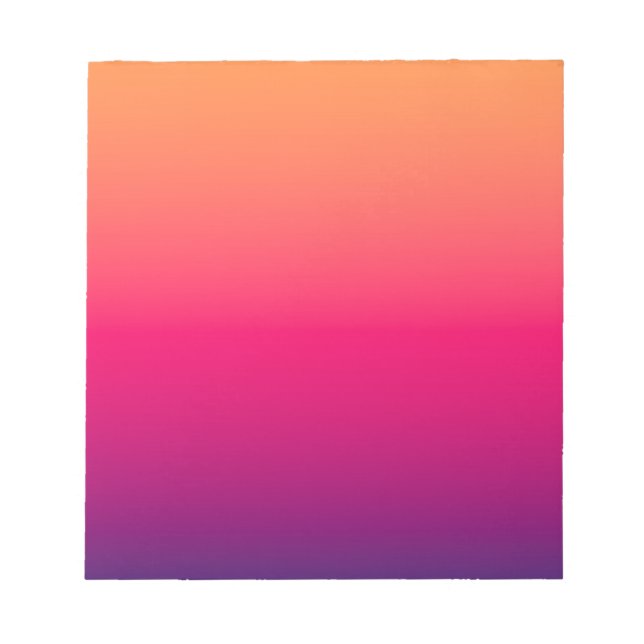 Bloco De Notas Cor Laranja Vermelho Roxo (Frente)