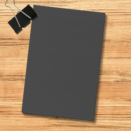Bloco De Notas Cor Profissional Preto Onyx | Elegância Clássica