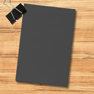 Bloco De Notas Cor Profissional Preto Onyx   Elegância Clássica