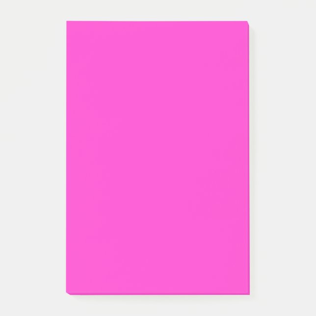 Bloco De Notas Cor Rosa Quente Cintilante Personaliza-A! (Frente)