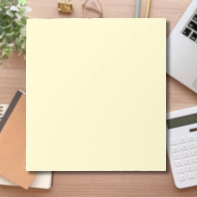 Bloco De Notas Cor Sólida Amarela-limonada | Elegante Clássico (Criador carregado)