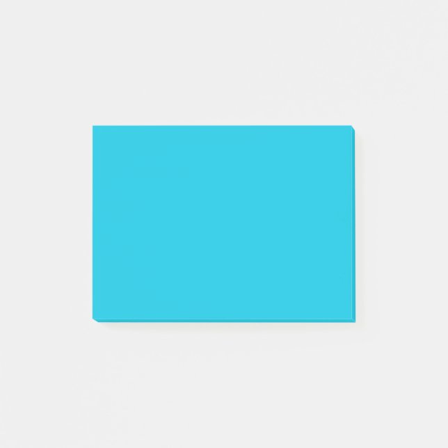 Bloco De Notas Cor Sólida Azul do Havaí (Frente)