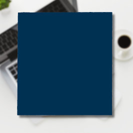 Bloco De Notas Cor Sólida Azul Prussiana | Clássico | Elegante