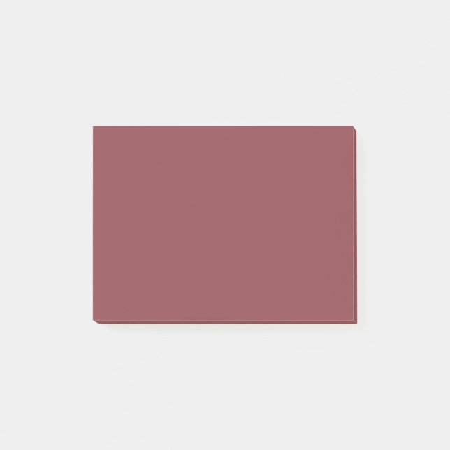 Bloco De Notas Cor Sólida Cordovan (Frente)