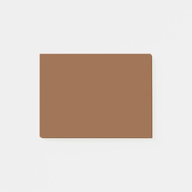 Bloco De Notas Cor Sólida do Café Caramel (Frente)