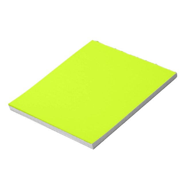 Bloco De Notas Cor sólida do Limão elétrico (Invertido)