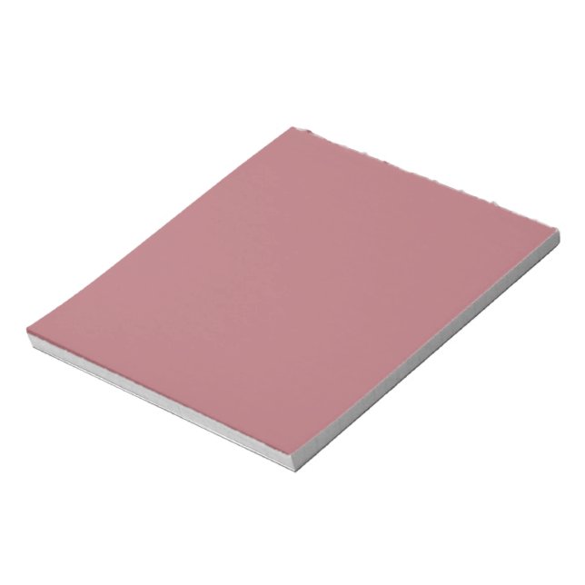 Bloco De Notas Cor Sólida do Rosa Dusty (Invertido)