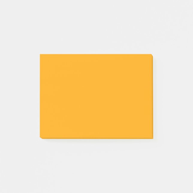 Bloco De Notas Cor Sólida Neon Orange | Clássico (Frente)