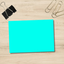 Cor Sólida Neon Turquoise | Clássico