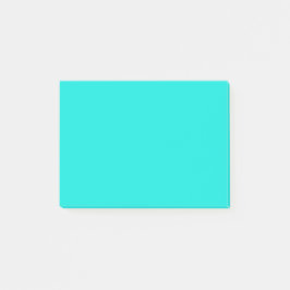 Bloco De Notas Cor Sólida Turquesa Brilhante