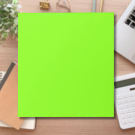 Bloco De Notas Cor Sólida Verde Grass | Clássico | Elegante