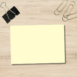 Bloco De Notas Cor Sólido Amarelo-Manteiga | Elegante Clássico