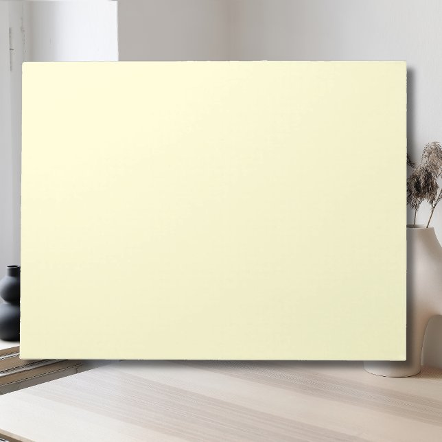 Bloco De Notas Cor Sólido Amarelo-Manteiga | Elegante Clássico (Criador carregado)