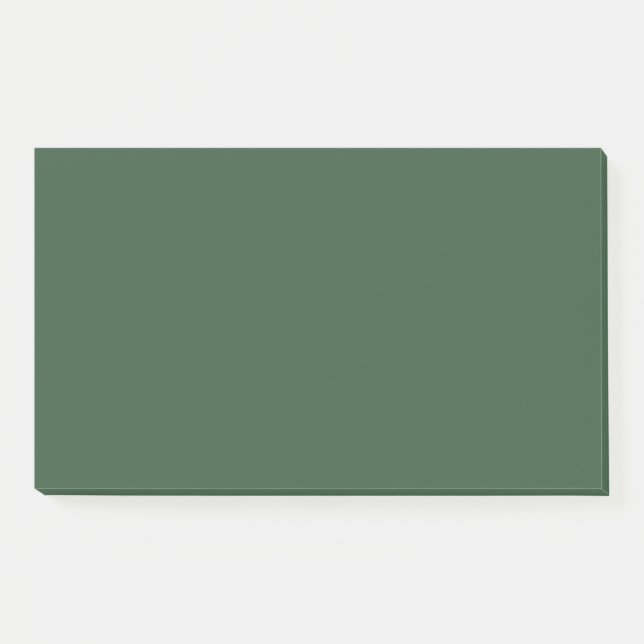 Bloco De Notas Cor Sólido Verde Escuro Emerald (Frente)