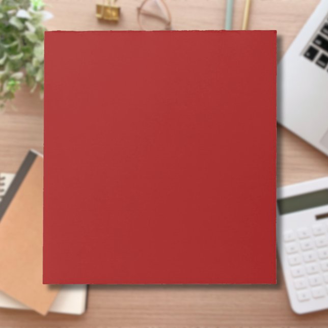 Bloco De Notas Cor Sólido Vermelho Crimson | Clássico | Elegante (Criador carregado)
