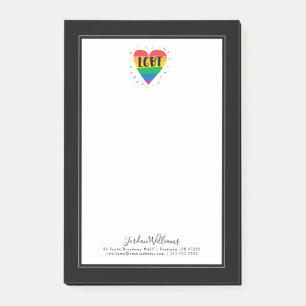 Bloco De Notas Coração Arco-Íris LGBT