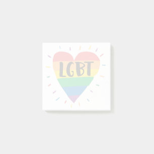 Bloco De Notas Coração Arco-Íris LGBT