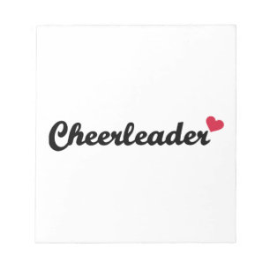 Bloco De Notas Coração do cheerleader