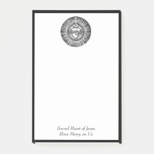 Bloco De Notas Coração sagrado do católico tradicional