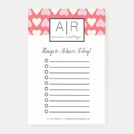 Bloco De Notas Corações Escriváveis De Dia de os namorados Bonito