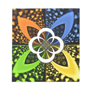 Bloco De Notas Corações Iridescentes, Abstrato de Bolinhas