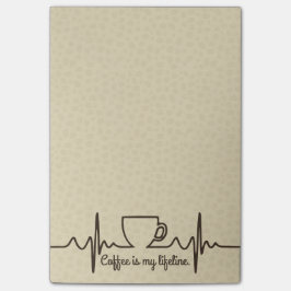 Bloco De Notas Corda de salvamento 4x6 do café