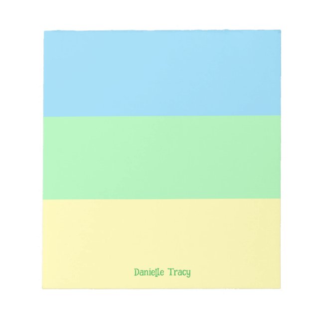 Bloco De Notas Cores Bonitas da Primavera Pastel Personalizadas  (Frente)