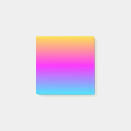 Bloco De Notas Cores Bonitas e Fluídas Amarelo Dourado Rosa Azul 