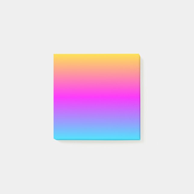 Bloco De Notas Cores Bonitas e Fluídas Amarelo Dourado Rosa Azul  (Frente)