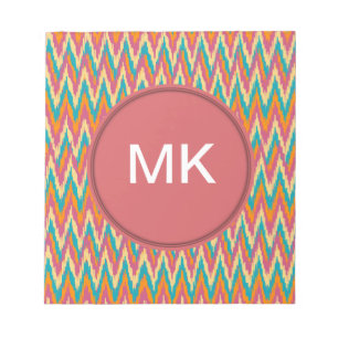 Bloco De Notas cores da especiaria do design do ziguezague do iKa