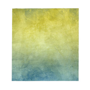 Bloco De Notas Cores Grunge - Amarelo & Azul