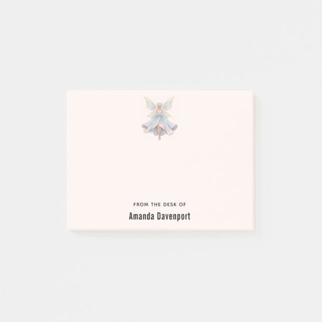 Bloco De Notas Cores Pastéis de Anjo Mágico Fada (Frente)