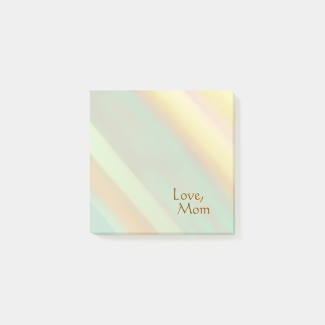 Bloco De Notas Cores Pastel Suaves Personalizadas (Frente)