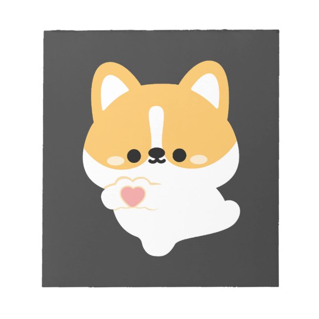 Bloco De Notas Corgi Amoroso (Frente)