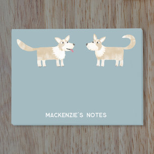 Bloco De Notas Corgi Dog Personalizado