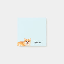 Corgi Elegante Personalizado com Aquarela Fofa