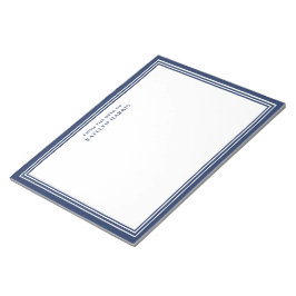 Bloco De Notas Correspondência Personalizada com Borda Azul-Marin