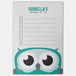 Bloco De Notas Coruja bonito do Peekaboo para fazer a lista