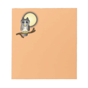 Bloco De Notas Coruja de Halloween