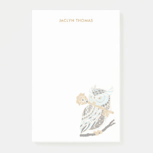 Bloco De Notas Coruja Excelente Personalizada