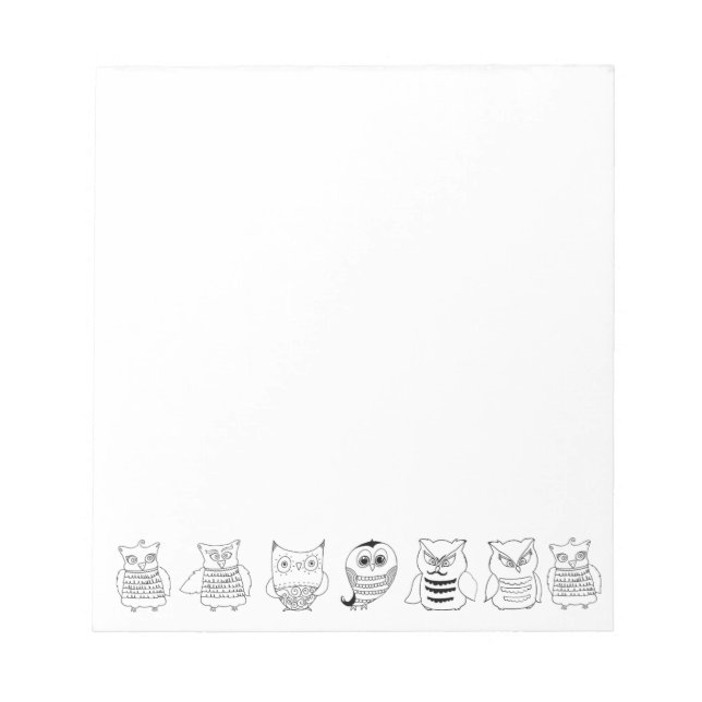 Bloco De Notas Corujas Noturnas (Frente)