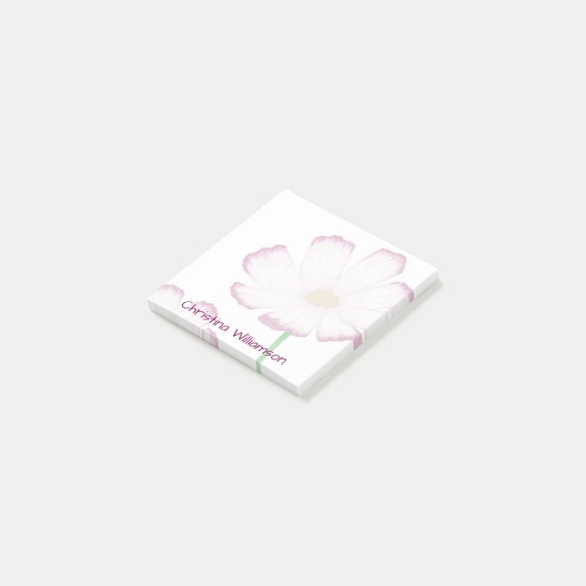 Bloco De Notas Cosmos Rosa e Magenta (Inclinado)