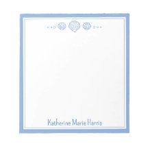 Costeira Azul e Scallop Shells Personalizados
