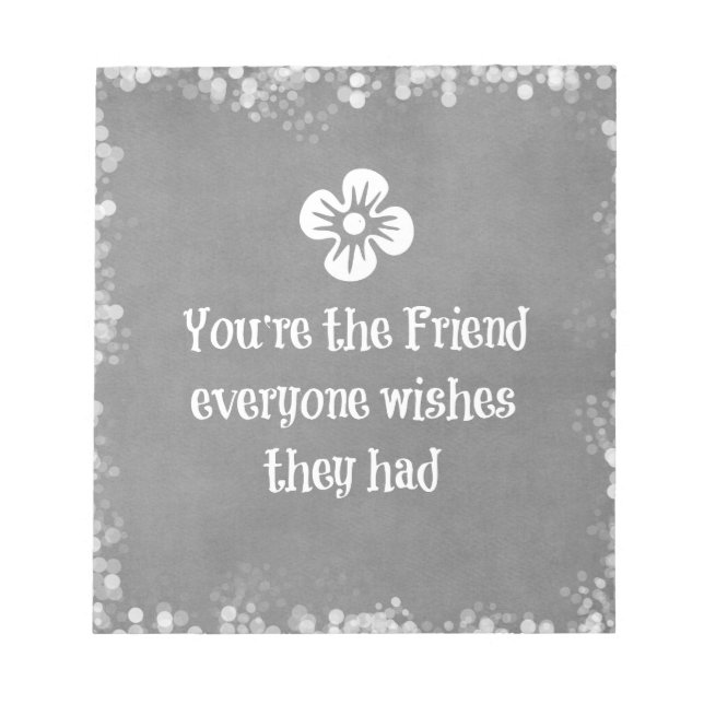 Bloco De Notas Cota de Amigo (Frente)