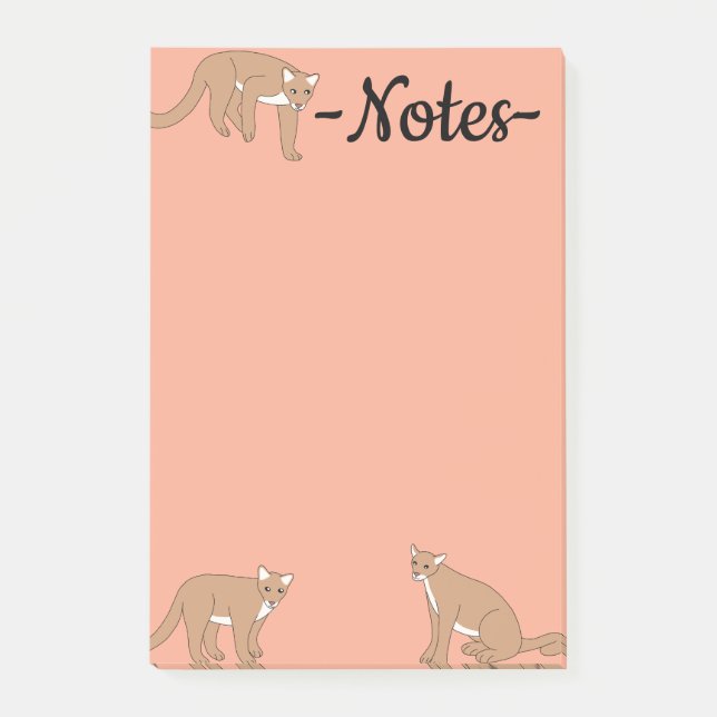 Bloco De Notas Cougar (Frente)