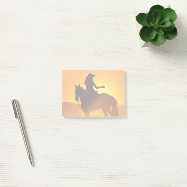 Bloco De Notas Cowgirl Sticky Notes (Escritótio)
